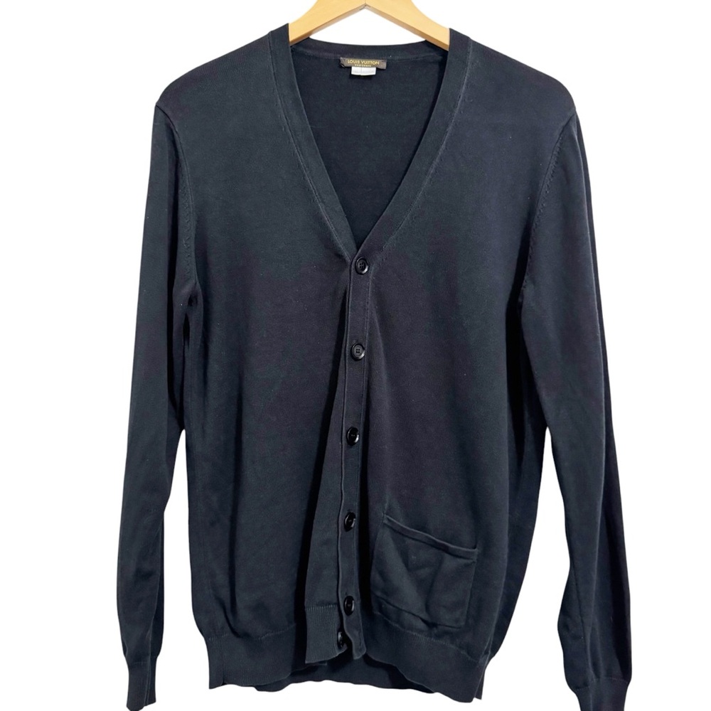 Louis Vuitton Uniforms Cardigan Sweater Black Size Medium